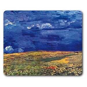 1art1 Vincent Van Gogh Champ De Blé sous Un Ciel Orageux, 1890 Tapis De Souris 23x19 cm - Publicité