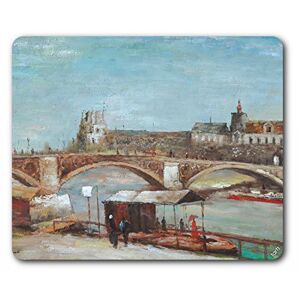 1art1 Vincent Van Gogh Le Pont du Carrousel Et Le Louvre, 1886 Tapis De Souris 23x19 cm - Publicité