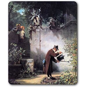 1art1 Carl Spitzweg L' Ami De Fleurs, 1855 Tapis De Souris 23x19 cm - Publicité