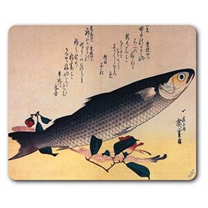 1art1 Utagawa Hiroshige Mulet Gris Et Camélia, 1834-35 Tapis De Souris 23x19 cm - Publicité