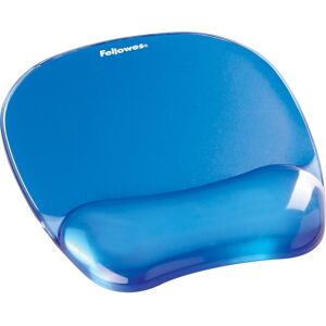 Fellowes Tapis de souris avec repose-poignets Fellowes Gel Crystals bleu 10