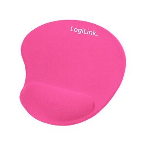 Logilink Repose-poignet à gel avec tapis de souris, rose - Lot de 3