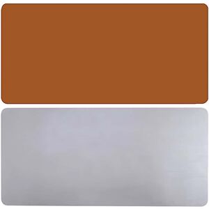 SHEIN PU Leather Mouse Pad,Double Side Desk Computer Mouse Pad For Mouse Office Home (900 x 400 mm) Brown 900x400mm