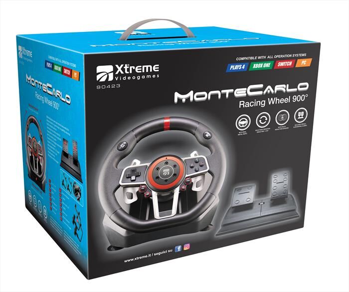 Xtreme Montecarlo Racing Wheel 900°-nero