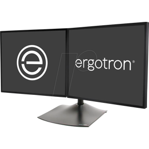 ET 33-322-200 - Ergotron DS100 Standfuß für 2 Monitore, bis 24 Zoll