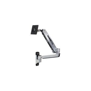 Ergotron LX - Monteringssæt (VESA adapter, sidde-standerarm, base, forlængelse) - for LCD display - kapacitet 3,2-11,3 kg - poleret aluminium - skærmstørrelse: op til 42 - vægmonterbar