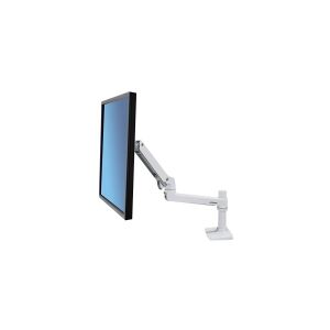 Ergotron LX - Monteringssæt (drejelig arm, klemme til montering på skrivebord, stang, forlængerbøjle) - for LCD display - aluminium, stål - hvid - skærmstørrelse: op til 34 - skrivebord