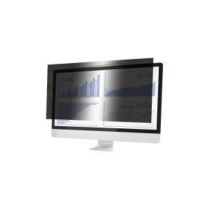 eSTUFF - Privacy-filter for skærm - 2-vejs - aftagelig - klæbemiddel - 34 bred - sort