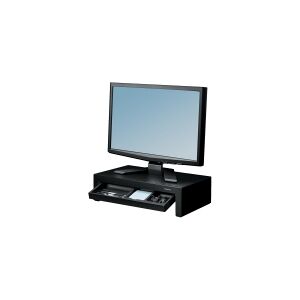 Fellowes Designer Suites Monitor Riser - Højdejusterbar monitorstand - sort, pære