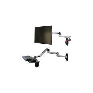 Ergotron LX - Komponenter til montering (endehætte, 9 forlængerarm) - for LCD display - aluminium - aluminium - armmonterbar - for P/N: 45-241-026