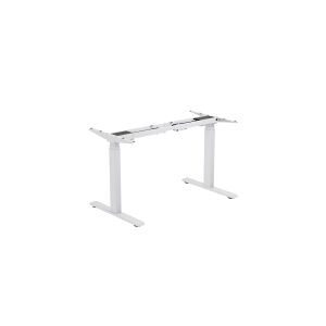 LogiLink Electrically adjustable desk frame, 3-fold telescopic legs, 2 motors, white