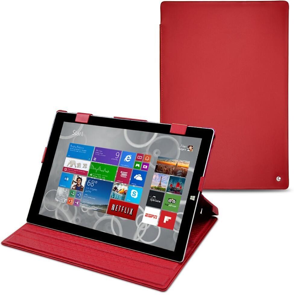 Noreve Housse cuir Microsoft Surface Pro 3  Perpétuelle Rouge