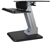 StarTech.com Height Adjustable Standing Desk Converter - Sit Stand Desk with One-finger Adjustment - Ergonomic Desk - kit de montage