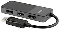 StarTech.com 3-Port Multi Monitor Adapter, DisplayPort 1.4 to 3x DisplayPort Video Splitter, Dual or Triple 4K, Laptop/Desktop DP 1.4 MST Hub for Multiple Monitors, For Windows PCs Only - Multi Stream Transport (MST14DP123DP) - répartiteur vidéo/audio - 3 ports