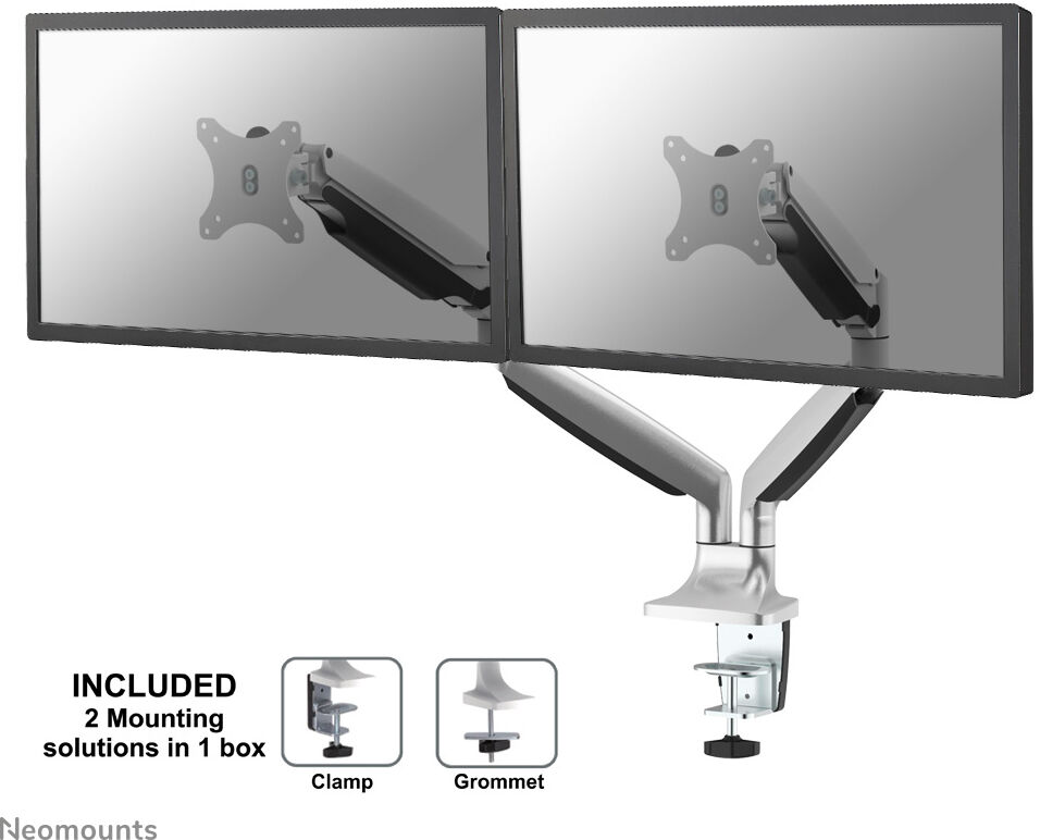 NewStar Select Supporto da scrivania per monitor [NM-D750DSILVER]