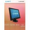 Sitten LCD121T - Monitor TFT 12” Touch, USB. LED. Tela Touch Resistiva : 200 nits Tempo de Resposta 8 msec. Resolução máx: 800x600. Base de plástico, inclinável. VESA.