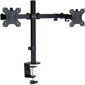 ProperAV Dual Swing Arm Full Motion Desk Top Monitor Mount 13"-32" black 54.8 H x 79.8 W cm