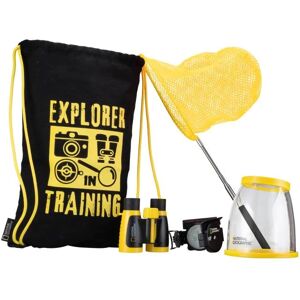 Bresser National Geographic 9136000 - Outdoor-Entdecker-Set Abenteuerset Mit Fernglas Kompass Fangnetz Lupe Und Tasche Explorer-Training