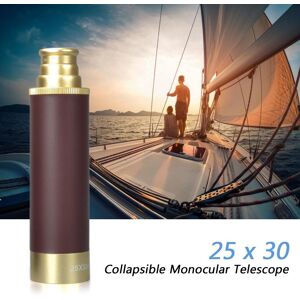 Andoer Télescope Pirate monoculaire Zoomable de poche 25x30 monoculaire portatif pliable portatif Vintage - Publicité