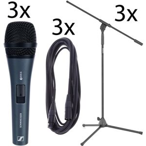 Sennheiser E835 S 3Pack Bundle Schwarz