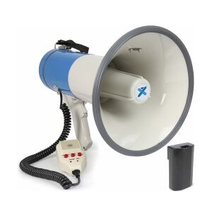 Professionel Megafon 65W med Sirene, MP3-afspiller, Litium B microphone mikrofon