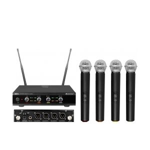 Omnitronic UHF-E4 Wireless Mic System 823.6/826.1/828.6/831.1MHz TILBUD NU