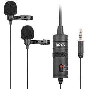 Boya By-M1dm - Dobbelt Klemme Mikrofon - 3.5 Mm