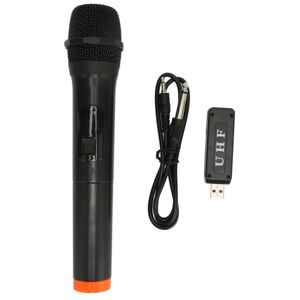 UHF trådløs mikrofon 131ft rækkevidde støjreduktion Håndholdt dynamisk mikrofon med USB-modtager til karaokefest