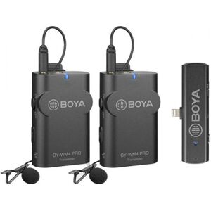 Sistema de micrófonos lavalier inalámbrico para iOS WM4PRO-K4 Boya