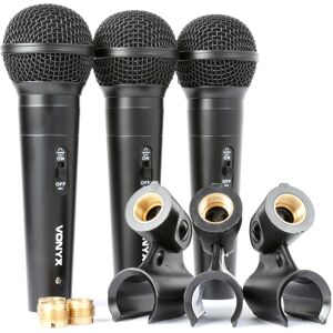 Vonyx VX1800S Dynamic Microphone set 3 pièces - Kits de microphones