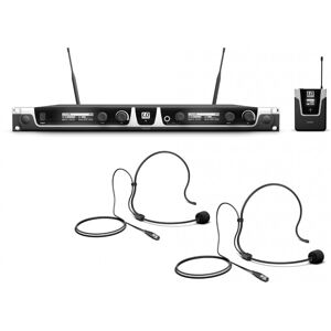 LD Systems U506 BPH 2 - Dual - Système de Micro sans Fil avec 2 x Émetteur Ceinture et 2 x Micro - Kits de microphones