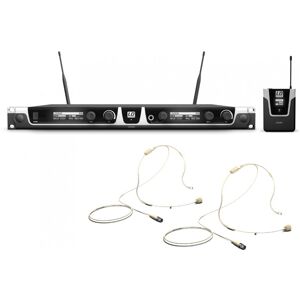 LD Systems U508 BPHH 2 - Système de Micro sans Fil avec 2 x Émetteur Ceinture et 2 x Micro - Kits de microphones