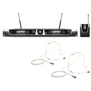 LD Systems U505 BPHH 2 - Systeme de Micro sans Fil avec 2 x Émetteur Ceinture et 2 x Micro - Kits de microphones