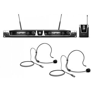 LD Systems U508 BPH 2 - Dual - Systeme de Micro sans Fil avec 2 x Émetteur Ceinture et 2 x Micro - Kits de microphones