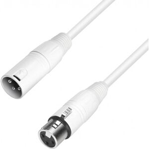 Adam Hall Cables 4 STAR MMF 1500 SNOW - Câble Micro XLR mâle vers XLR femelle 15 m blanc - Câbles pour microphones