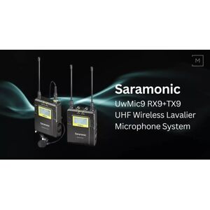 Saramonic UwMic9 RX9+TX9 UHF Wireless Lavalier Microphone System