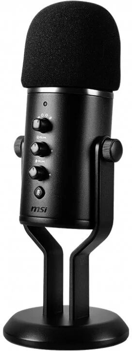 MSI immerse gv60 microfone para streaming usb-c preto