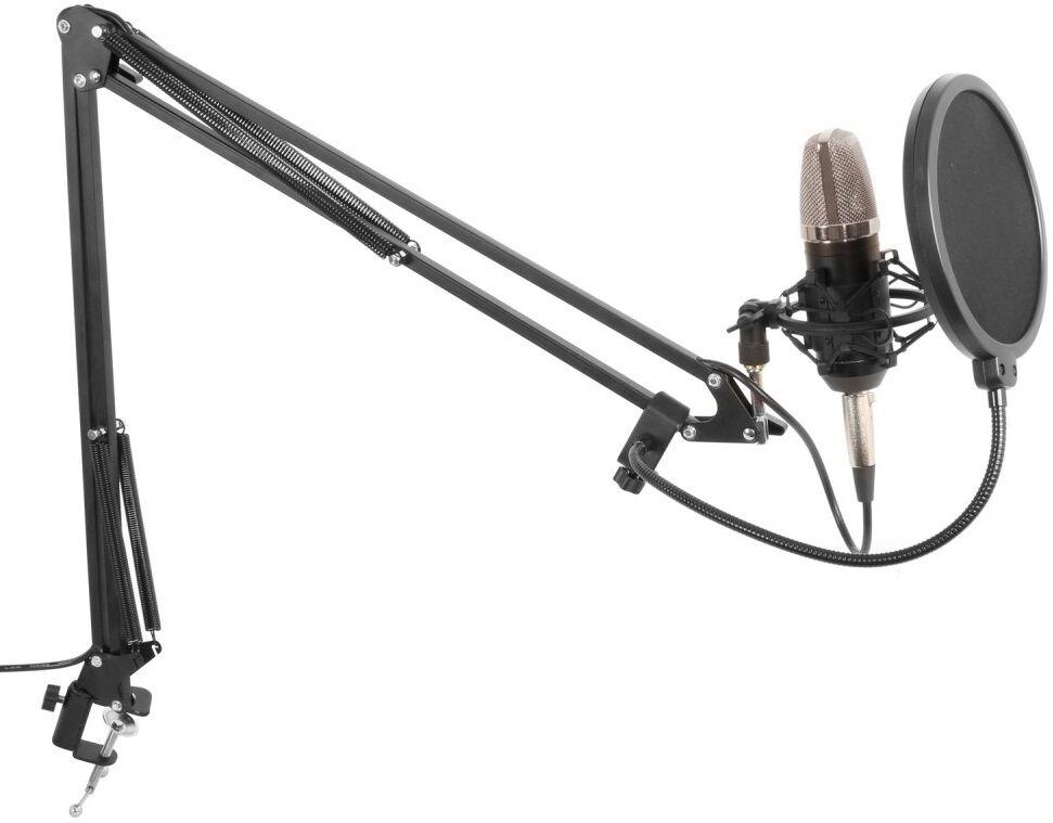 Vonyx Pack Estúdio (microfone Condensador + Suporte + Escudo Anti-vento) - Vonyx