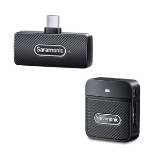 Saramonic Blink 100 B5 (TX+RX UC) 1 till 1, 2,4 GHz trådlöst mikrofonsystem för USB-C