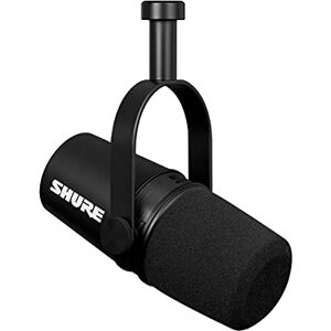 Shure MV7X XLR Podcast Microphone - Pro Quality Dynamic Mic for Podcasting & Vocal Recording, Voice-Isolating Technology, All Metal Construction, Mic Stand Compatible, Optimized Frequency - Black