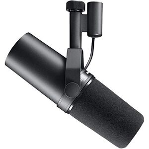 Shure SM7B Vocal Dynamic Microphone Broadcast, Podcast & Recording, XLR Studio Mic Music & Speech, Wide-Range Frequency, Warm & Smooth Sound, Rugged Construction, Detachable Windscreen - Black