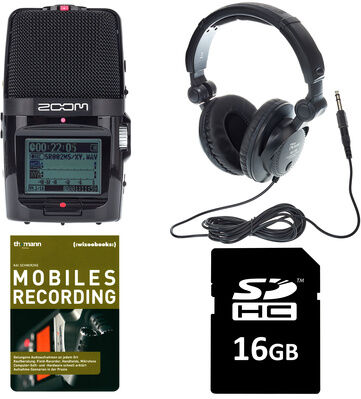 Zoom H2n Headphone + Card Bundle