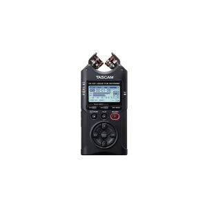 Tascam DR-40X, 18 t, MP3, WAV, 92 dB, 44100 - 96000 Hz, Blå, 40 mW