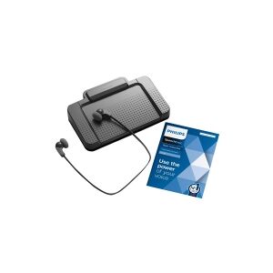 Philips SpeechExec Transcription Set LFH7177 - Licensabonnemet (2 år) - Win - med USB-fodkontrol/stereohovedtelefoner