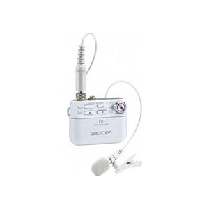 Zoom F2/W - Enregistreur 32-bit - livré avec microphone lavalier - Couleur white - Publicité