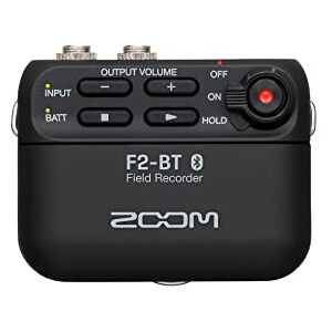 Zoom F2-BT/B 32-bit Recorder with Bluetooth Includes lavalier Microphone Noir - Publicité