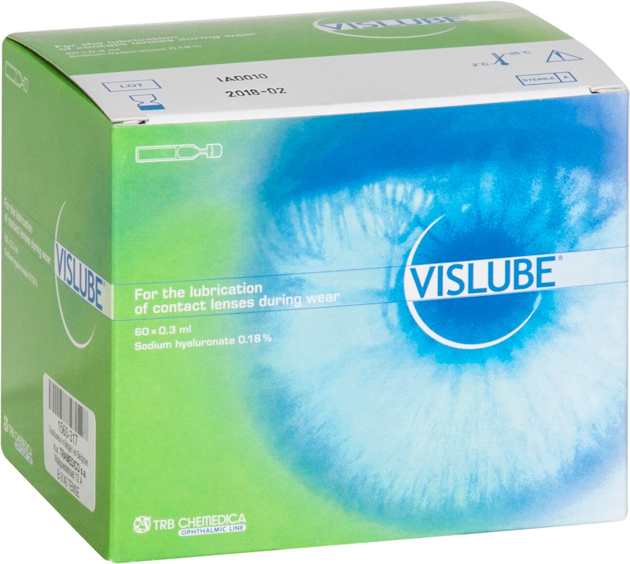 VISLUDE - Vislube Lubrifrifiant Sterile Doses 60x0.3ml