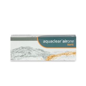 CooperVision Aquaclear airOne toric (30er Packung) Tageslinsen (0.25 dpt, Zyl. -0,75, Achse 80 ° & BC 8.6) mit UV-Schutz