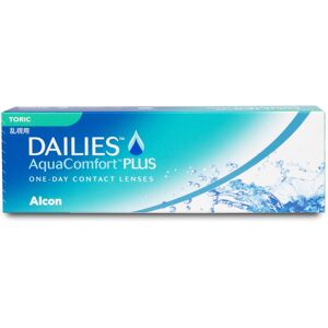 Alcon Dailies AquaComfort Plus Toric (30er Packung) Tageslinsen (2.75 dpt, Zyl. -1,25, Achse 180 ° & BC 8.8)