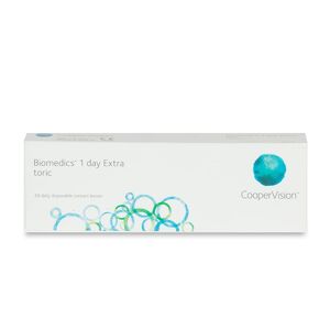 CooperVision Biomedics 1 day Extra toric (30er Packung) Tageslinsen (-0.25 dpt, Zyl. -0,75, Achse 180 ° & BC 8.7)